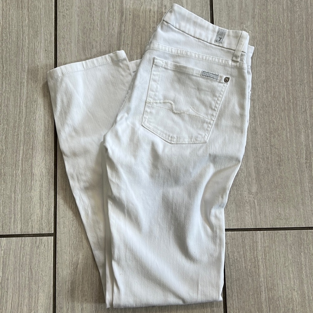 White 7 for all mankind jeans